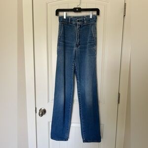 Vintage Rocky Mountain Jeans Tag Reads Size 28/7 but SEE MEASUREMENTS